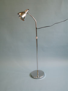 Lamp Gooseneck Exam Light Floor Standing Chrome .. .  .  